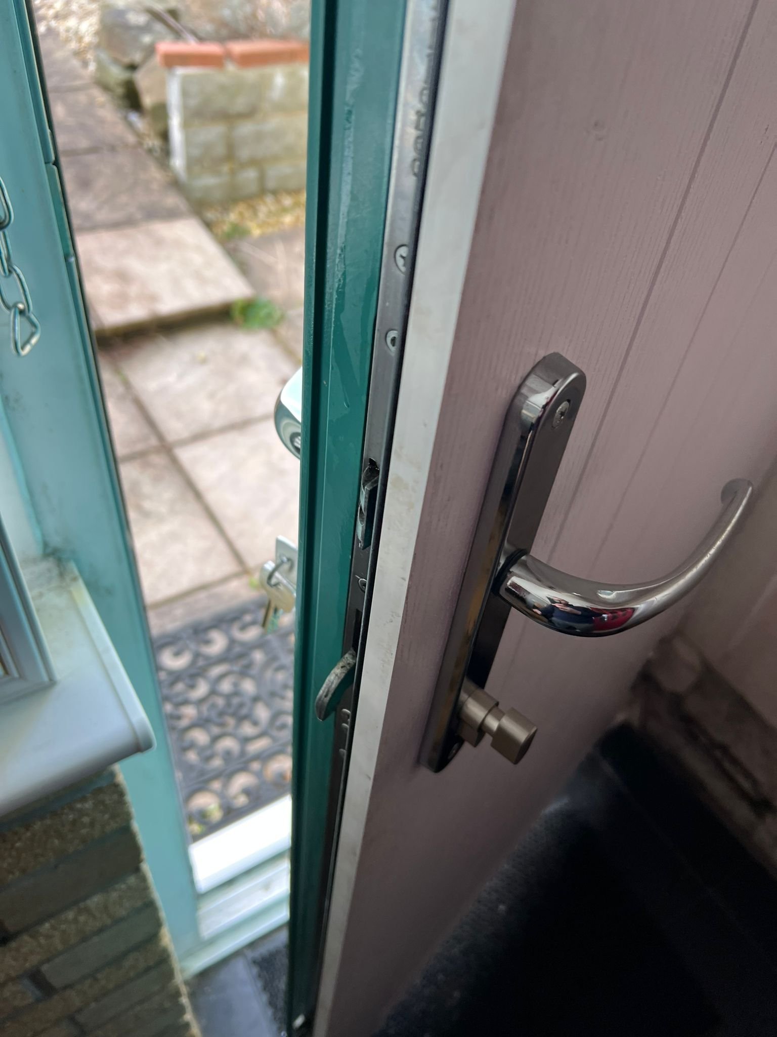 Replace Front Door Lock in Caerphilly