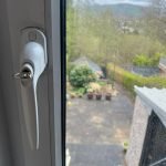 replacement upvc white handle on window