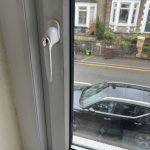 New locking UPVC window handle in Caerphilly