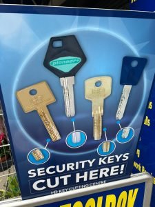 High Security Keys Cut